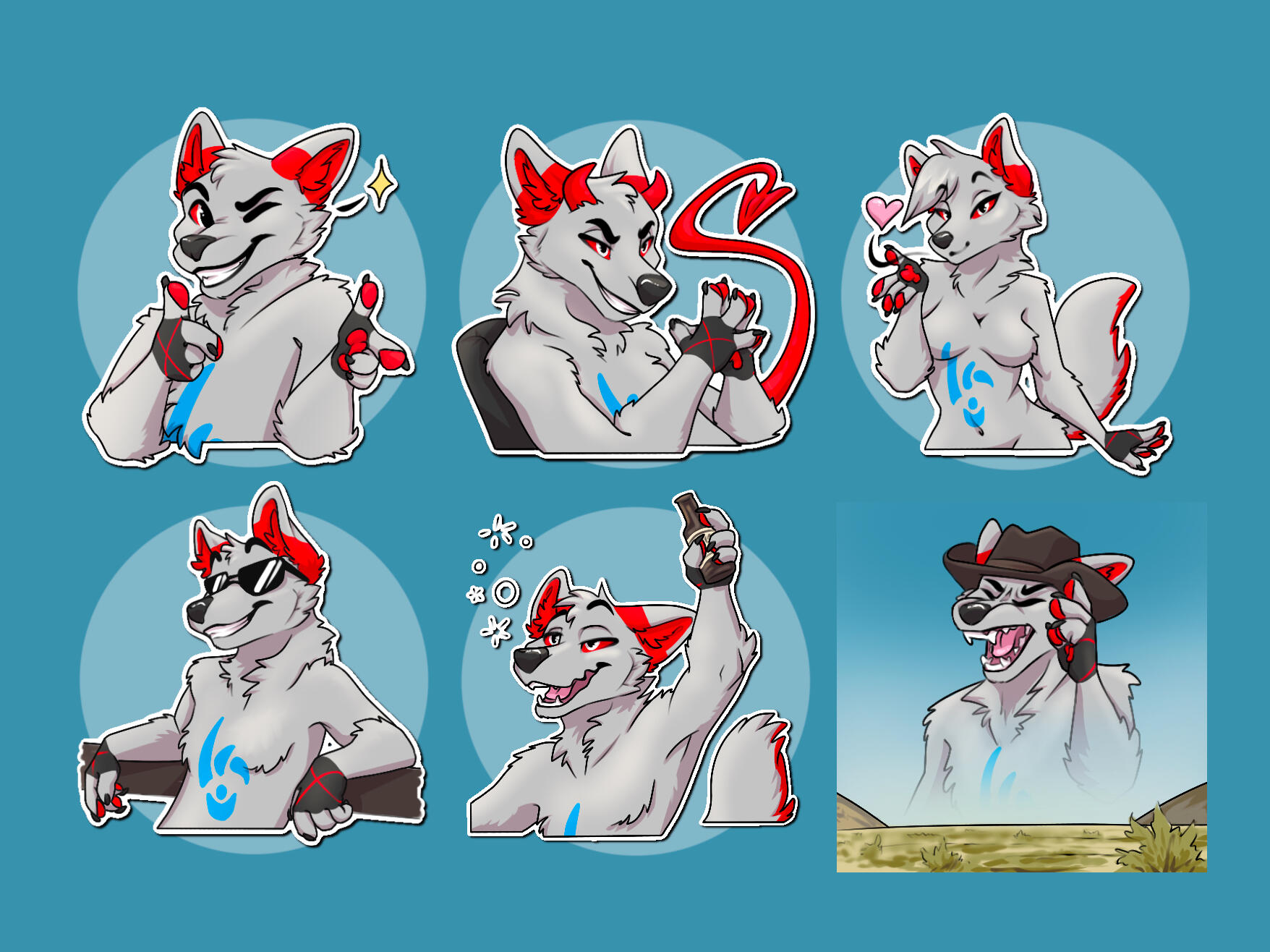 MoxxieHellhound Stickers