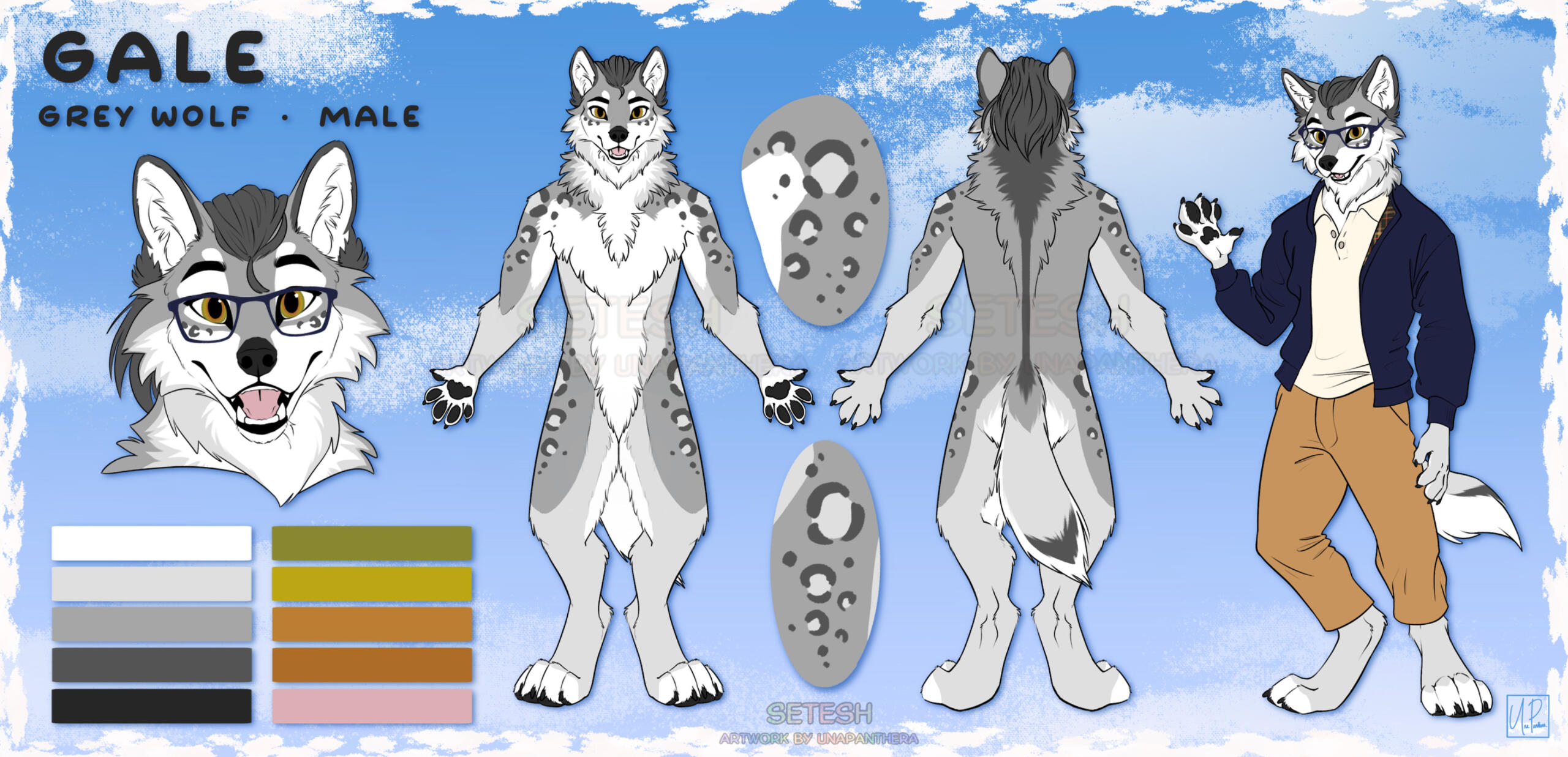 From description, additional full body view, additional headshot, 2 additional accessory/close-ups